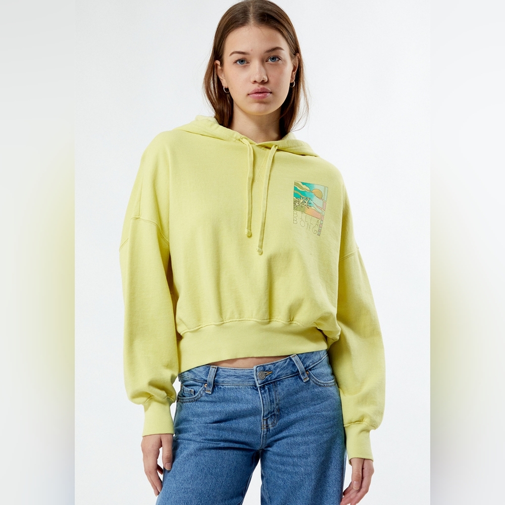 Billabong Yellow Hoodie/ All Fleece Hoodie/ Sz L/ NWT/ Sold Out!/ Info